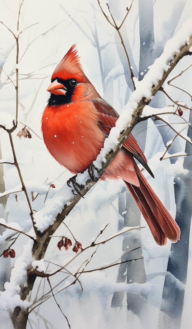 Cardinal in Winter