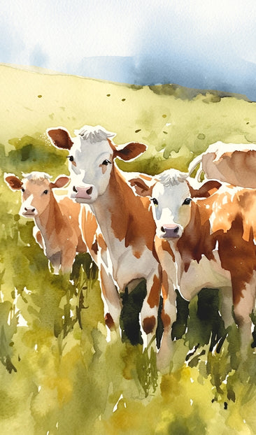 Cows in a Field