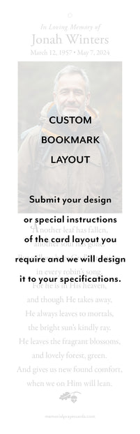 Custom Design Bookmark