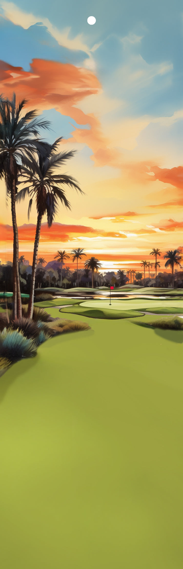 Golf Course at Sunset