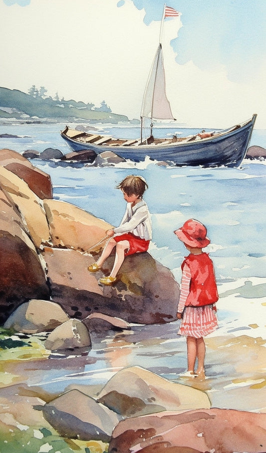 Children at the Sea Shore