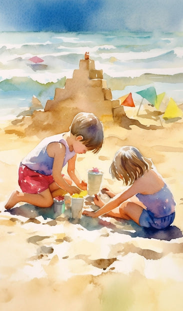 Children at the Beach