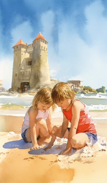 Children at the Beach