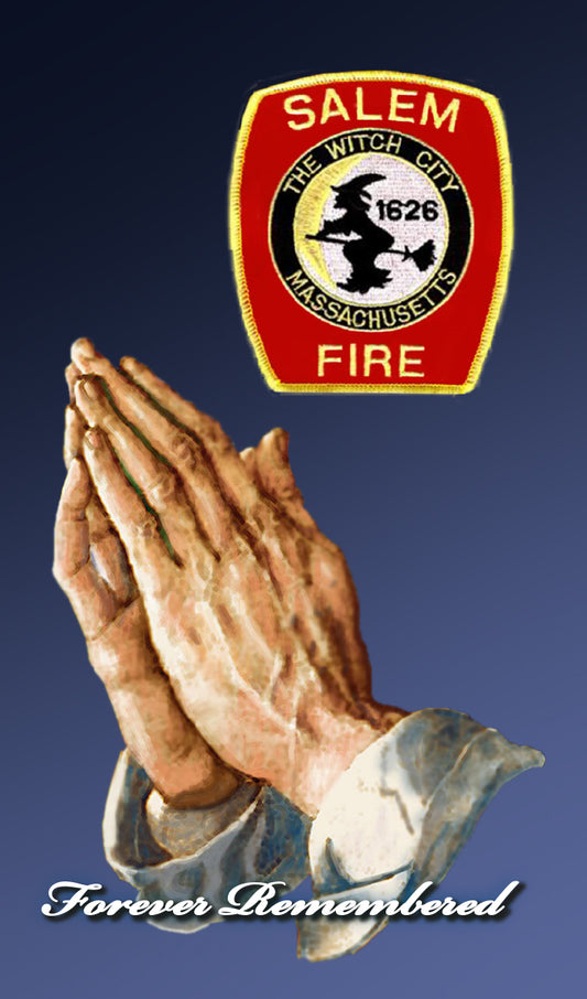 Department’s Seal or Patch above Praying Hands