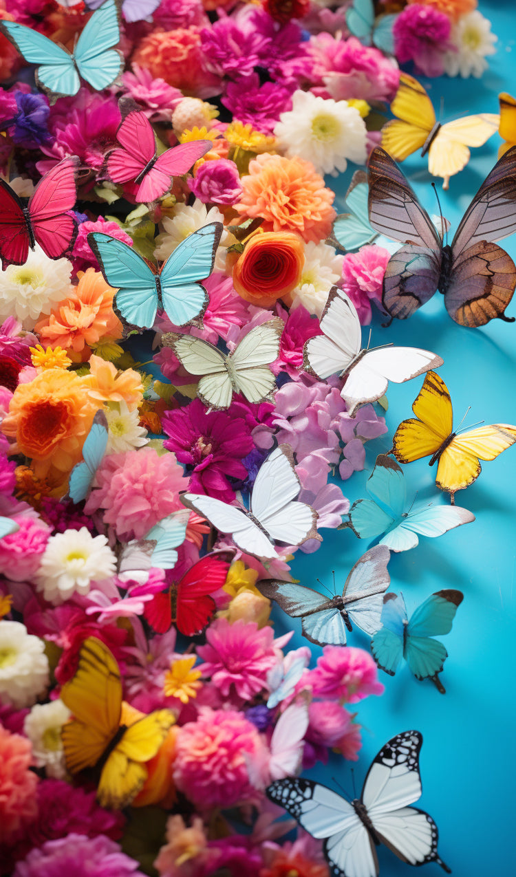 Butterflies and Flowers