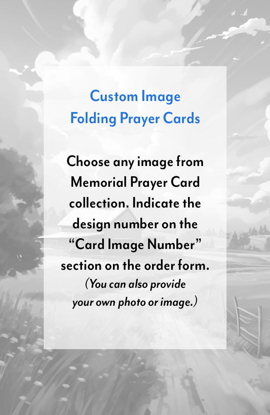 Any Image You Choose - Folding Prayer Cards
