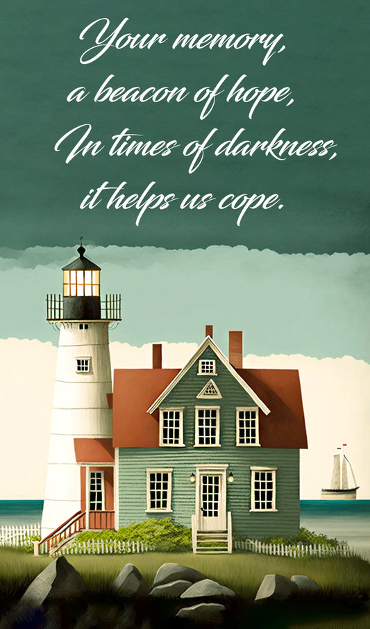 Lighthouse with Poem