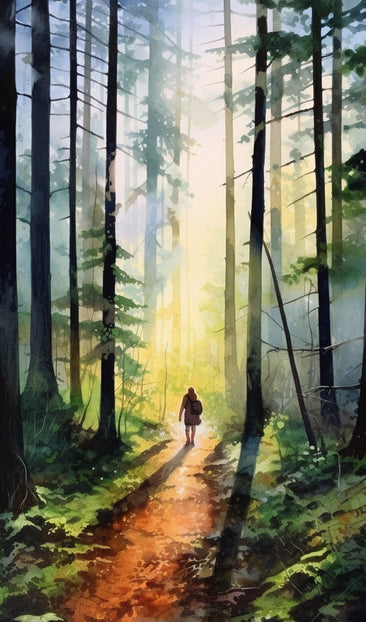 Hiking Though the Forest