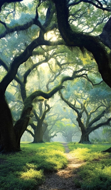 Trail Through the Live Oak Trees