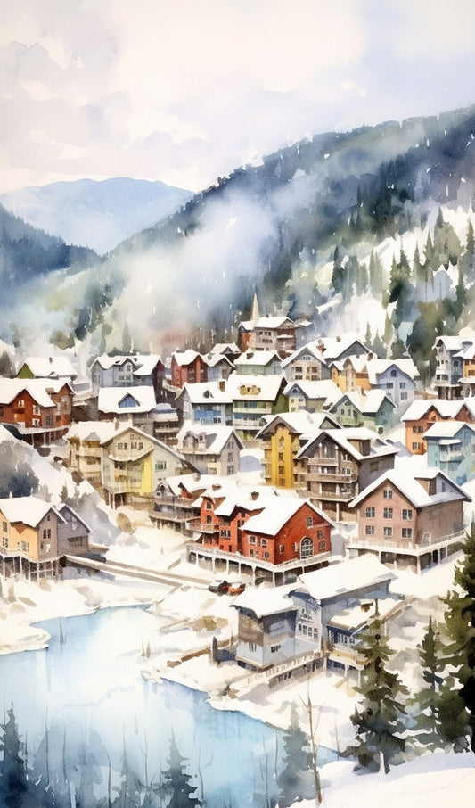 Snowy Mountain Village