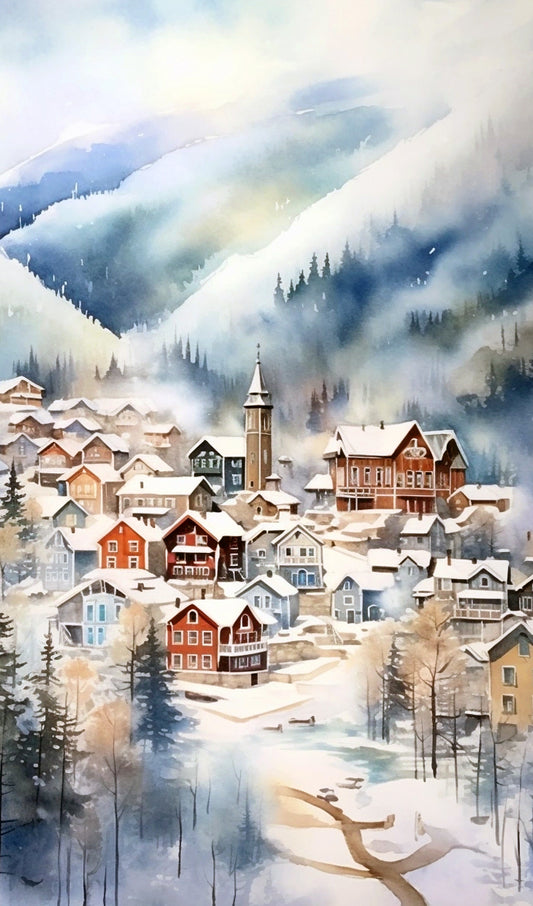 Snowy Mountain Village