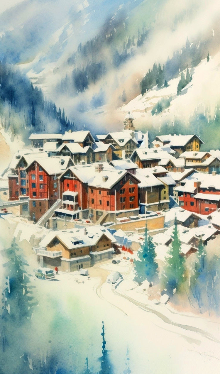Snowy Mountain Village