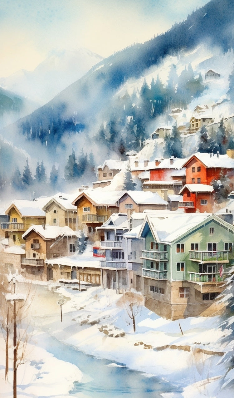 Snowy Mountain Village