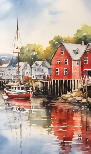 Sail Boat in the Harbor