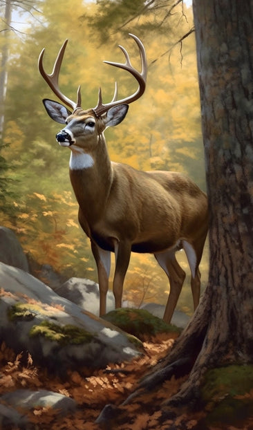 Large Buck White Tail Deer