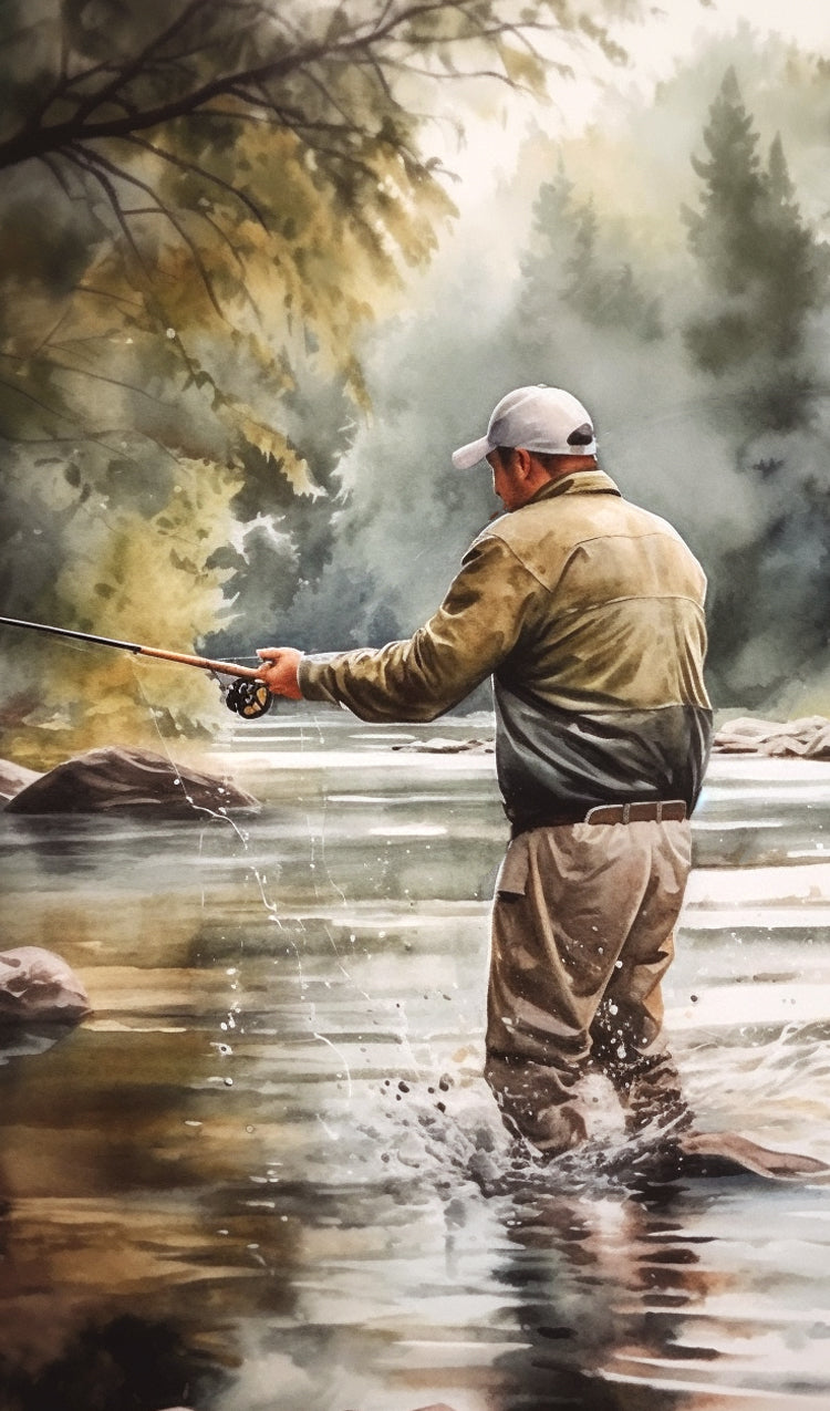 Fishing in a River