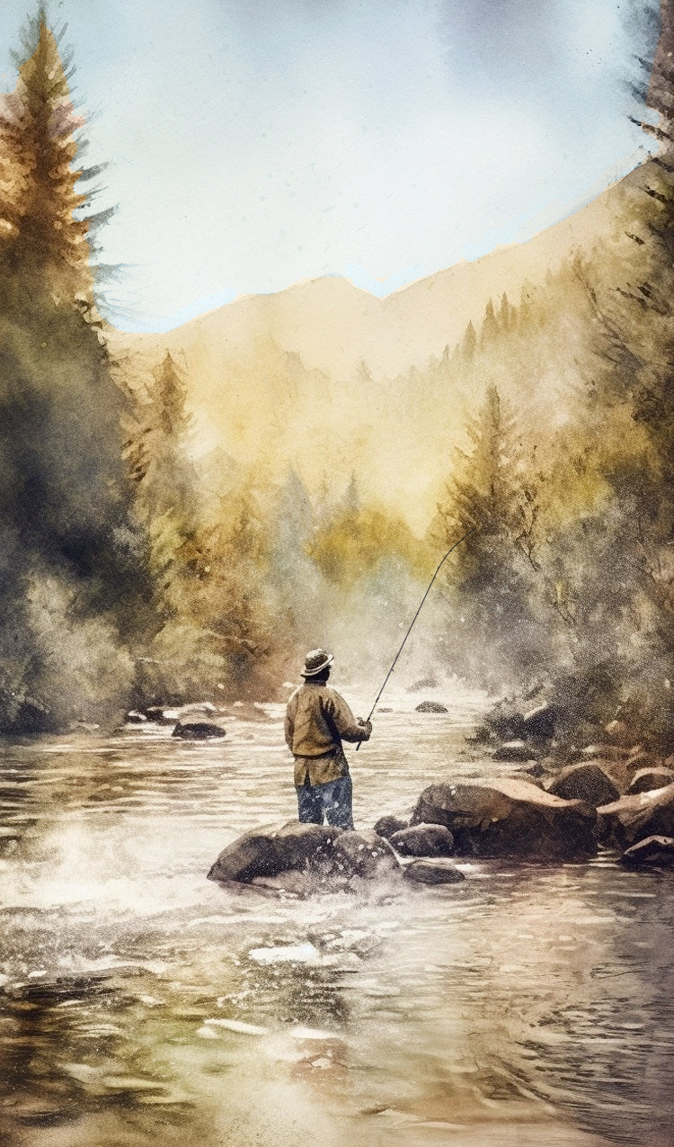 Fishing in a River