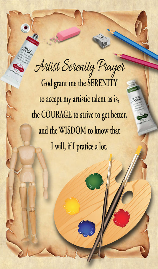 Artist Serenity Prayer