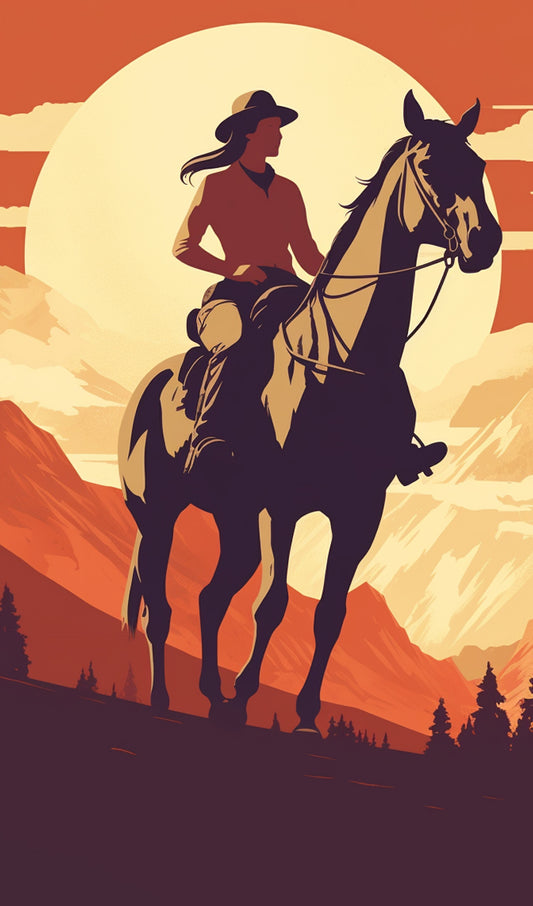 Cowgirl on Horseback