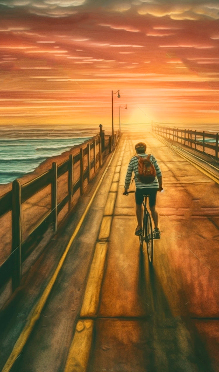 Bike Ride on a Pier