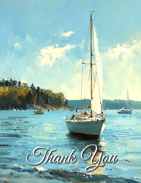 Sail Boat Thank You Note