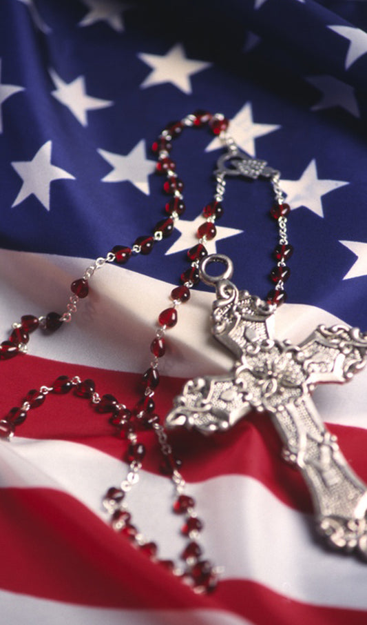 Rosary with U.S. Flag