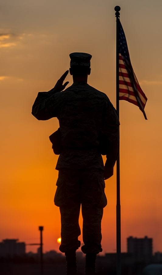 American Soldier Saluting