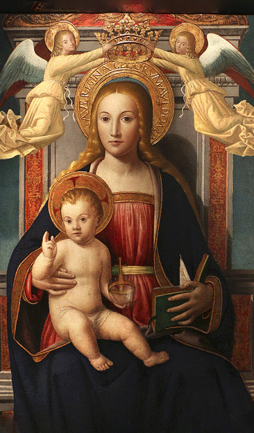 Virgin and Child with Two Angels