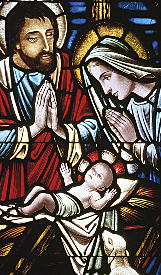 Holy Family Stained Glass Window