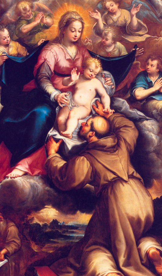 Saint Francis Adoring Christ Child
