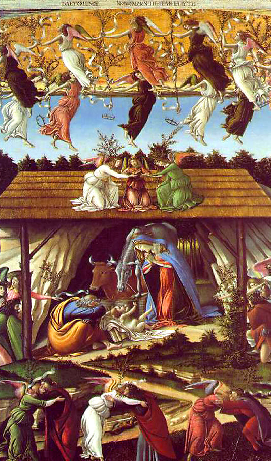 The Mystical Nativity Painting