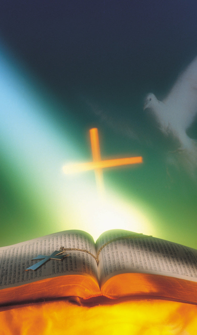 Cross, Dove and Bible