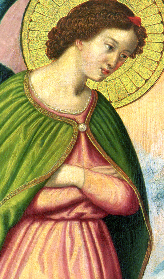 Angel with Halo, Arms Folded
