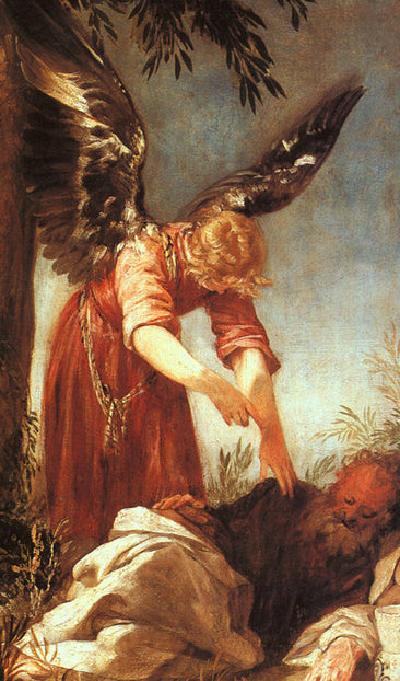 An Angel Awakens the Prophet Elijah