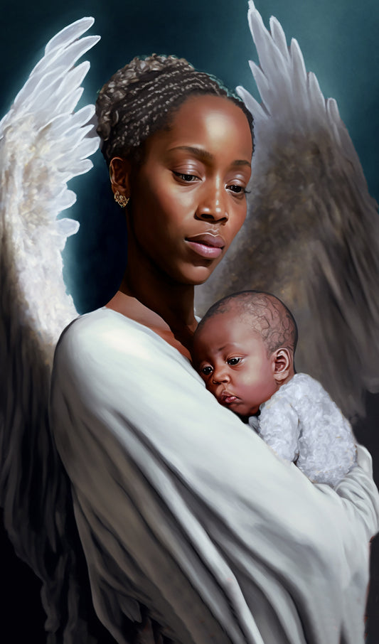Angel Holding a Baby