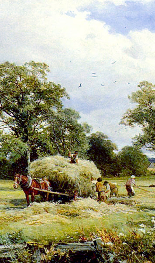 Cart Full of Hay Painting