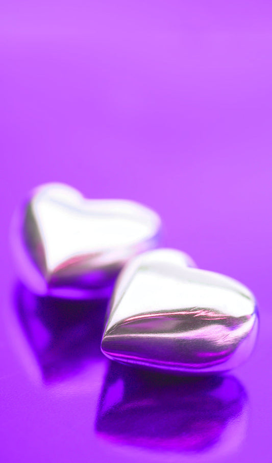 Pair of Silver Hearts