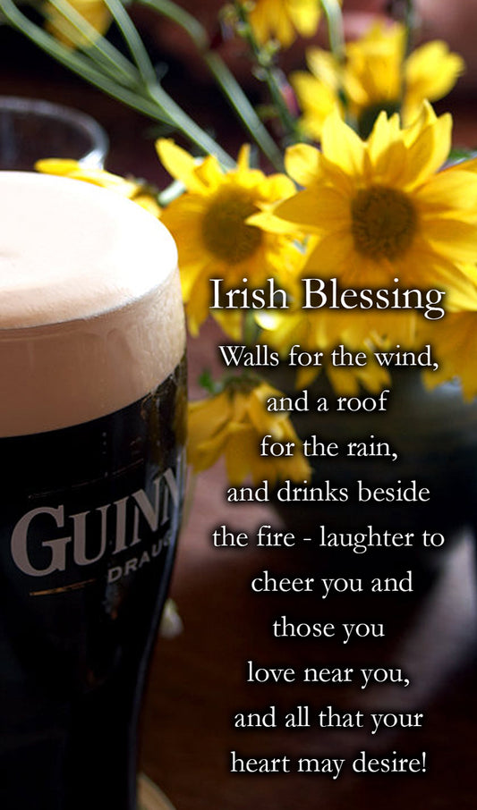 Guinness with Irish Blessing