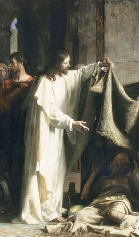 Jesus visits the Poor and Sick.