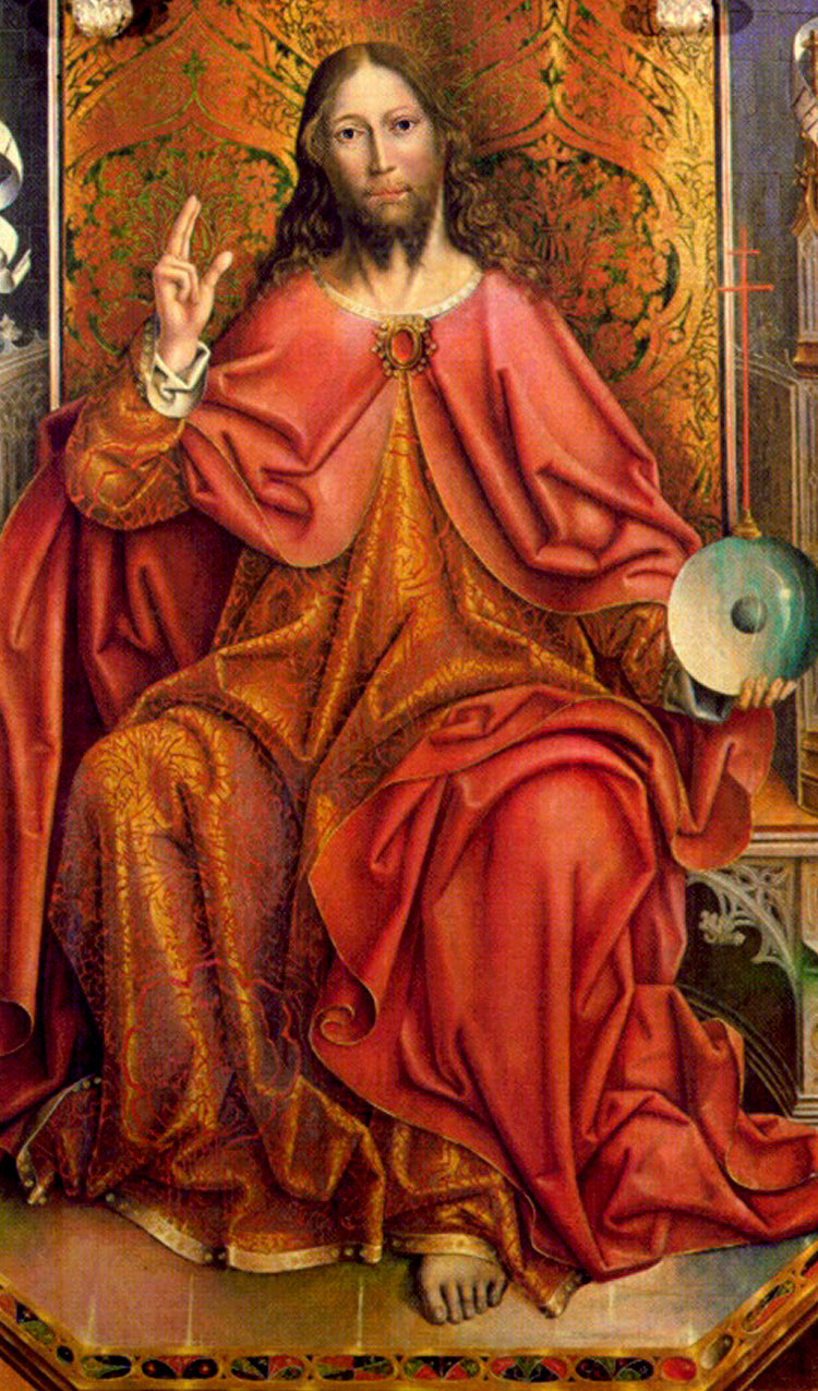 Jesus Sitting on a Throne