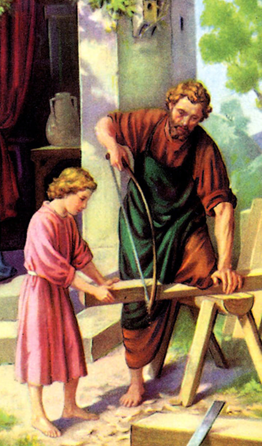 Jesus as a Boy with St. Joseph