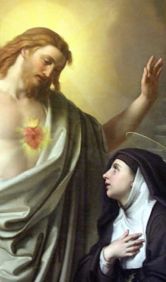 Jesus Appears to Saint Margaret Mary Alacoque