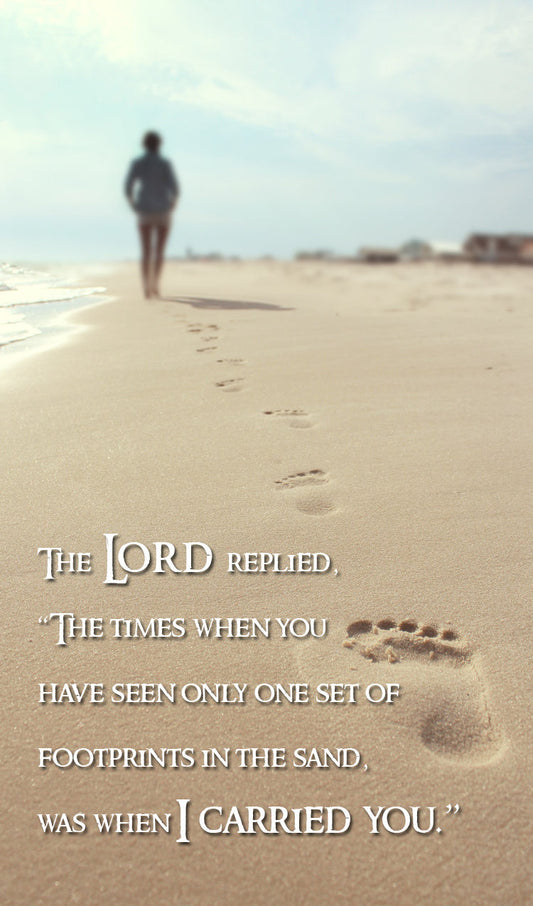 "Footprints in the Sand."