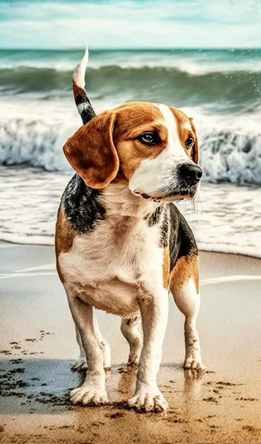 Beagle at the Beach