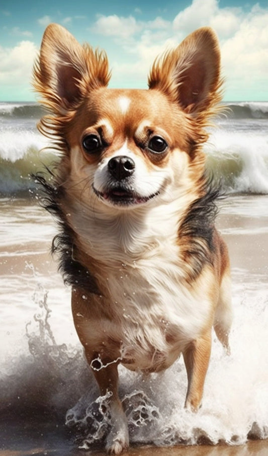 Chihuahua at the Beach