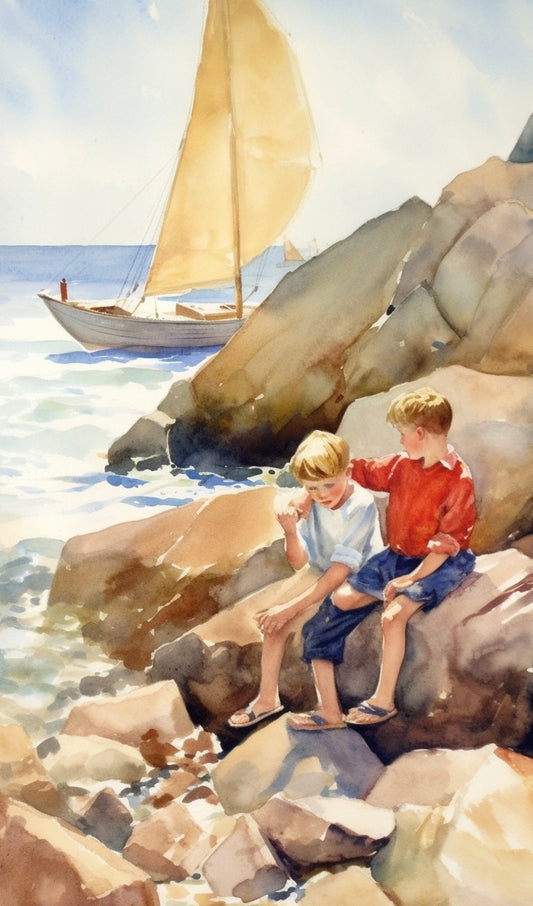 Boys at the Sea Shore