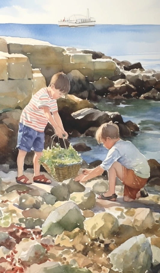 Boys at the Sea Shore