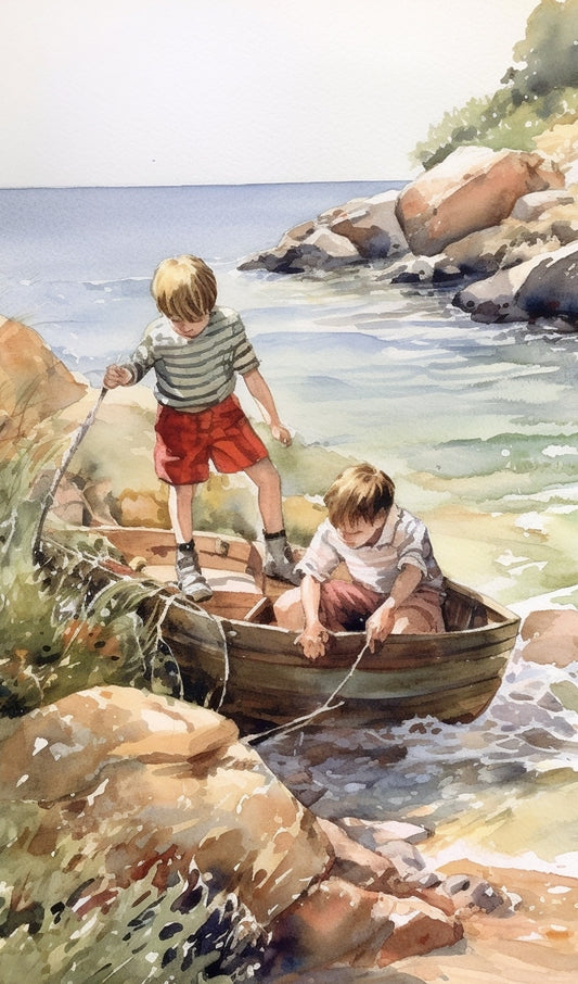 Boys at the Sea Shore