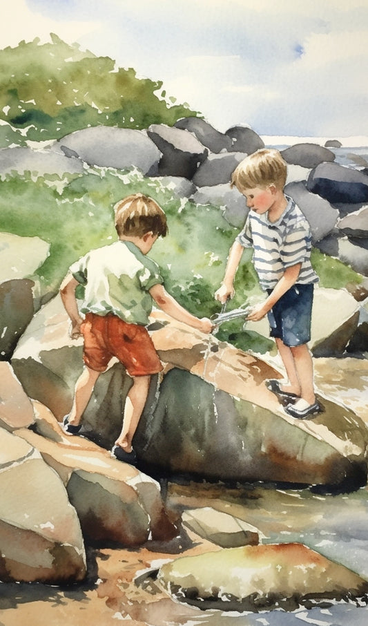 Boys at the Sea Shore