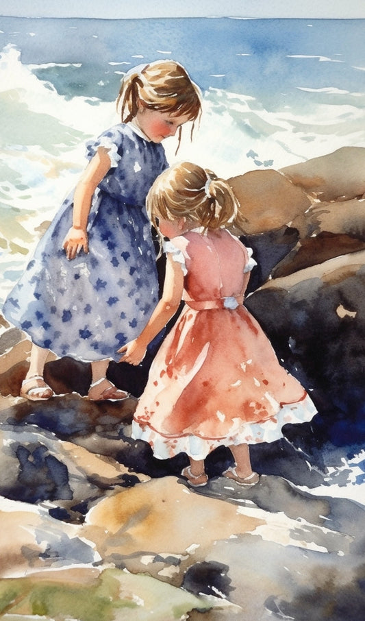 Girls at the Sea Shore